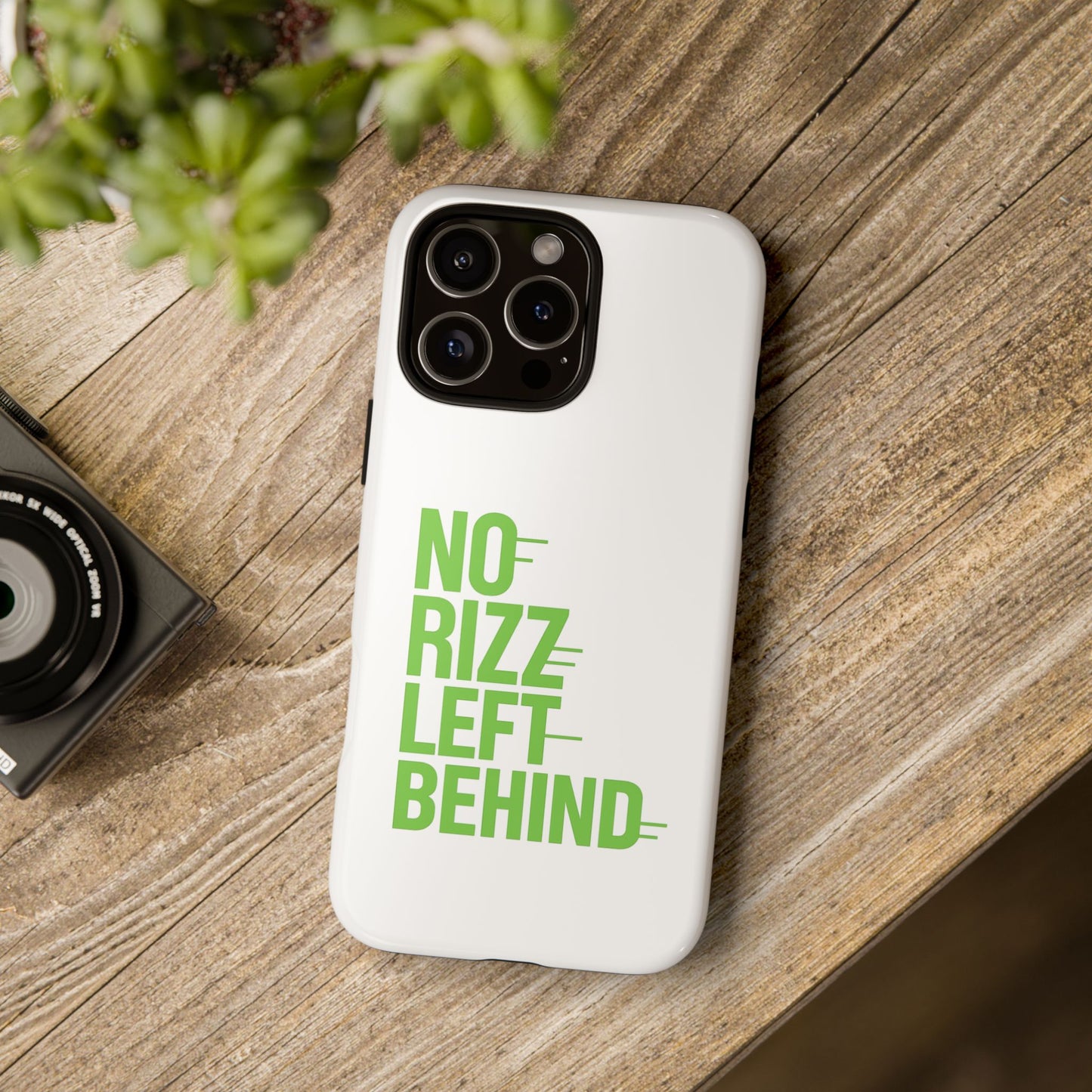copy of tough cases - no rizz left behind phone case for ultimate protection and style, impact-resistant, dual layer, vibrant design, perfect gift for adults