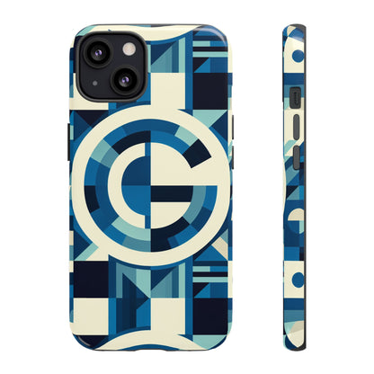 Letter Blue Alphabet G Phone Case with 3D Wrap and Shock Absorption for Kids and Teens Stylish Protective Cover for Smartphones