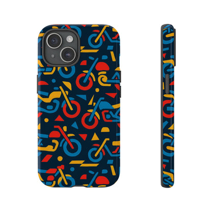 Multicolour Motorcycle Phone Case – Vibrant Art Design for Stylish Protection – Compatible with iPhone 13, 14, 15 & 16 – All Models Including Pro, Pro Max & Plus