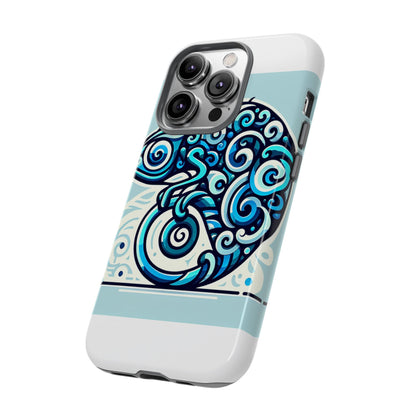 Vibrant 3D Wrap Protective Phone Case with Playful Chameleon Design in Blue – Unique Accessory for Self-Expression Compatible with iPhone 13, 14, 15 & 16 – all models including Pro, Pro Max & Plus