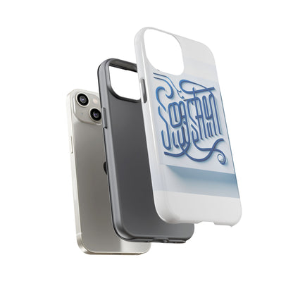 Vibrant Blue 3D Alphabet Phone Case for Stylish Protection and Unique Expression Compatible with iPhone 13, 14, 15 & 16 – all models including Pro, Pro Max & Plus
