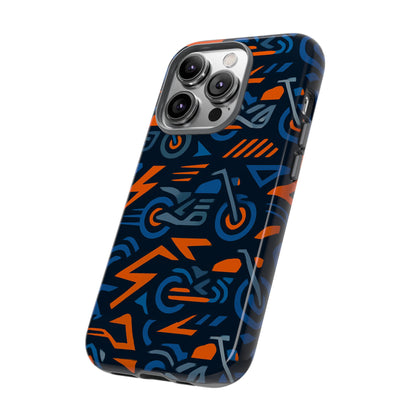 Multicolour 3D Wrap Motorcycle Protective Phone Case – Vibrant Design for Stylish Protection Compatible with iPhone 13, 14, 15 & 16 – all models including Pro, Pro Max & Plus