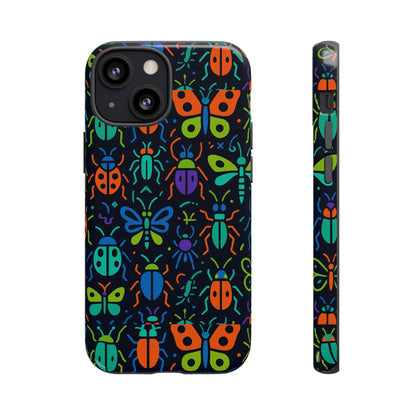 Vibrant 3D Insect Phone Case Colourful Stylish Protective Cover Unique Design for Men and Women Compatible with iPhone 13, 14, 15 & 16 – all models including Pro, Pro Max & Plus