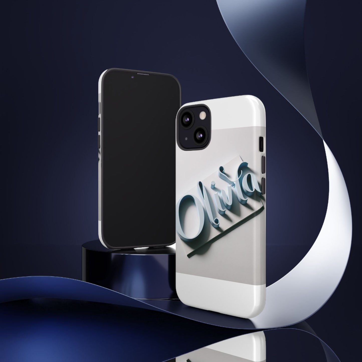 vibrant 3d blue name phone case for stylish protection – unique accessory for self-expression compatible with iphone 13, 14, 15 & 16 – all models including pro, pro max & plus