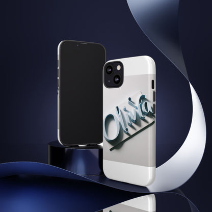 Vibrant 3D Blue Name Phone Case for Stylish Protection – Unique Accessory for Self-Expression Compatible with iPhone 13, 14, 15 & 16 – all models including Pro, Pro Max & Plus
