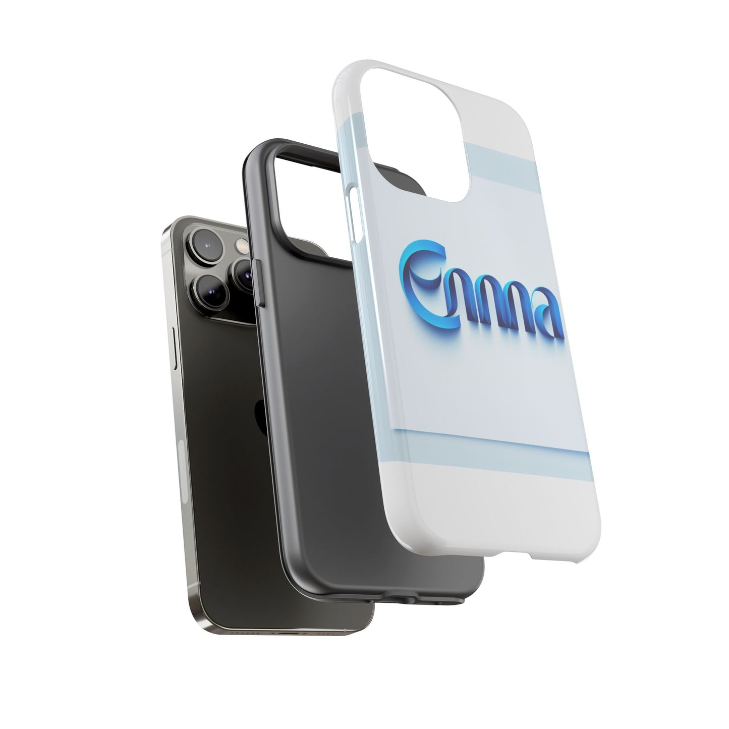 sleek 3d wrap protective phone case in blue glossy design for stylish protection compatible with iphone 13, 14, 15 & 16 – all models including pro, pro max & plus