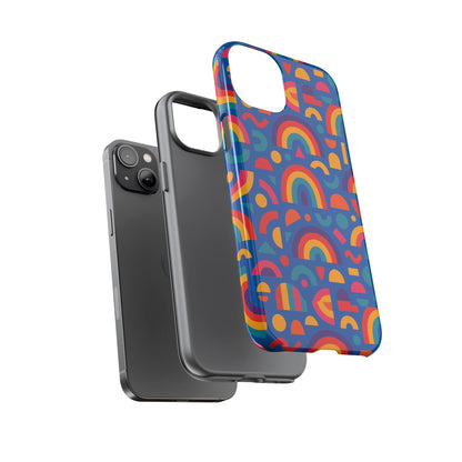 Rainbow 3D Wrap Protective Phone Case Stylish Accessory for Adults and Teens Compatible with iPhone 13, 14, 15 & 16 – All Models Including Pro, Pro Max & Plus