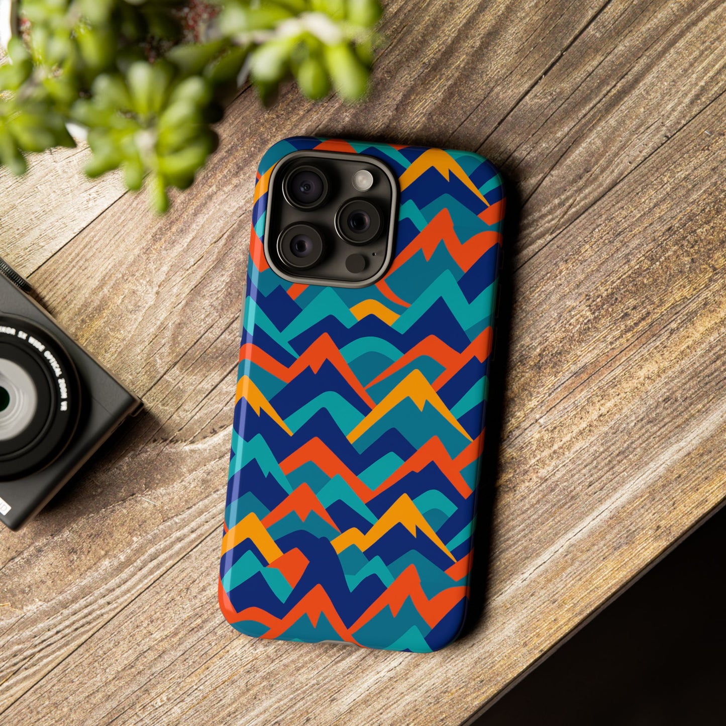 vibrant 3d mountain design protective phone case – stylish and durable cover compatible with iphone 13, 14, 15 & 16 – all models including pro, pro max & plus