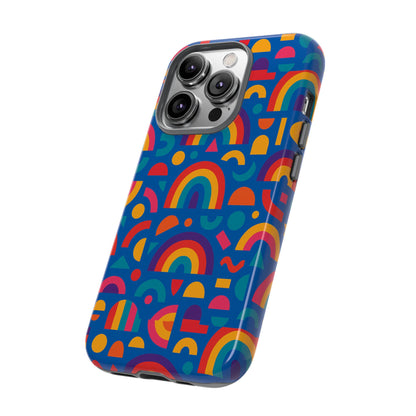 Rainbow 3D Wrap Protective Phone Case Stylish Accessory for Adults and Teens Compatible with iPhone 13, 14, 15 & 16 – All Models Including Pro, Pro Max & Plus