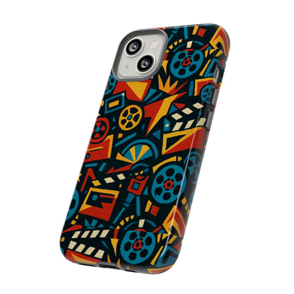 Vibrant Retro Movie-Inspired Protective Phone Case with 3D Design for Stylish Protection Compatible with iPhone 13, 14, 15 & 16 – All Models Including Pro, Pro Max & Plus
