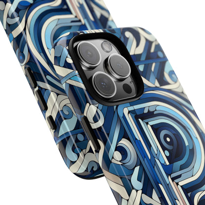 Blue Alphabet P Phone Case with 3D Wrap Design for Kids and Teens Durable Shockproof Protective Cover for Smartphones