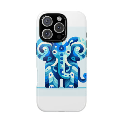 Vibrant 3D Protective Phone Case with Artistic Elephant Design for Unique Expression Compatible with iPhone 13, 14, 15 & 16 – All Models Including Pro, Pro Max & Plus