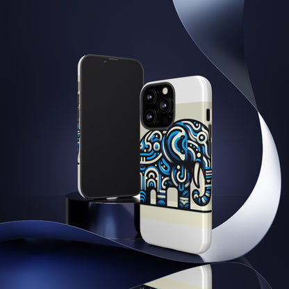 Vibrant 3D Elephant Design Protective Phone Case for Stylish Protection Compatible with iPhone 13, 14, 15 & 16 – all models including Pro, Pro Max & Plus