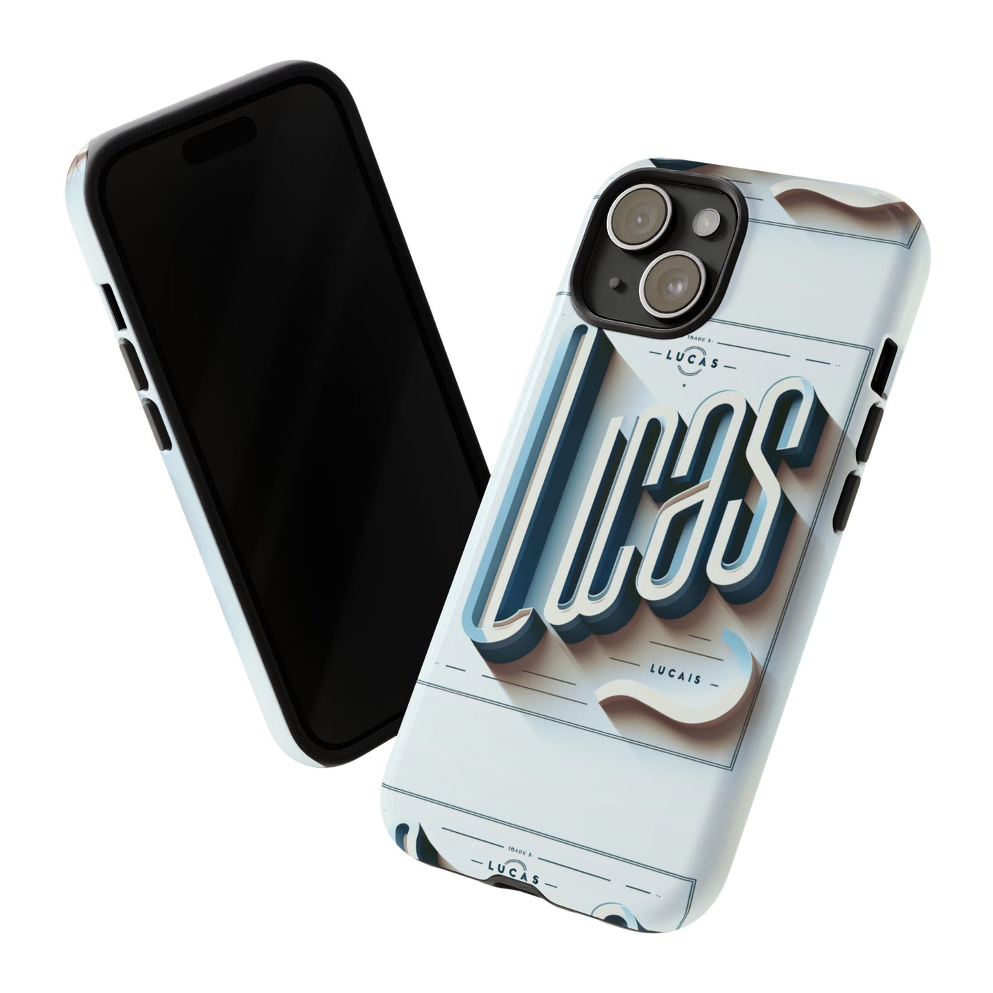 lucas blue phone case with 3d wrap design for smartphones compatible with iphone and android devices shockproof protective cover for anime and comic fans