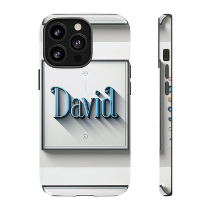 David Blue Anime Comic Style Shockproof Phone Case for Men Women Durable Protective Cover with 3D Wrap Design