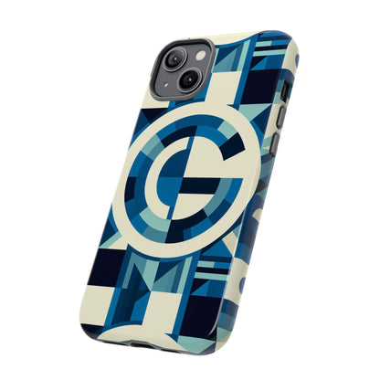 Letter Blue Alphabet G Phone Case with 3D Wrap and Shock Absorption for Kids and Teens Stylish Protective Cover for Smartphones