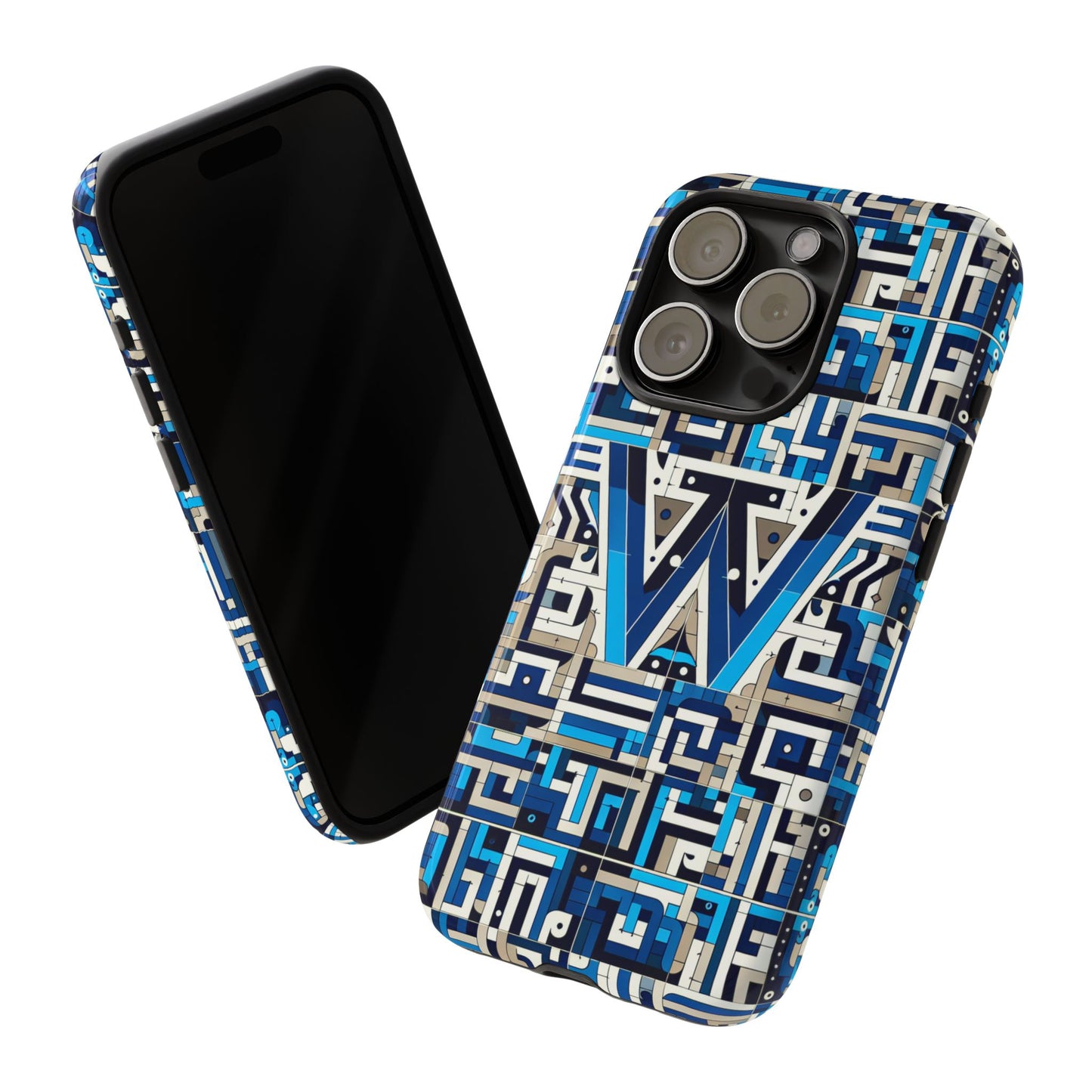 letter blue alphabet w phone case for smartphones durable shockproof protective cover with 3d wrap design for anime and comic style fans