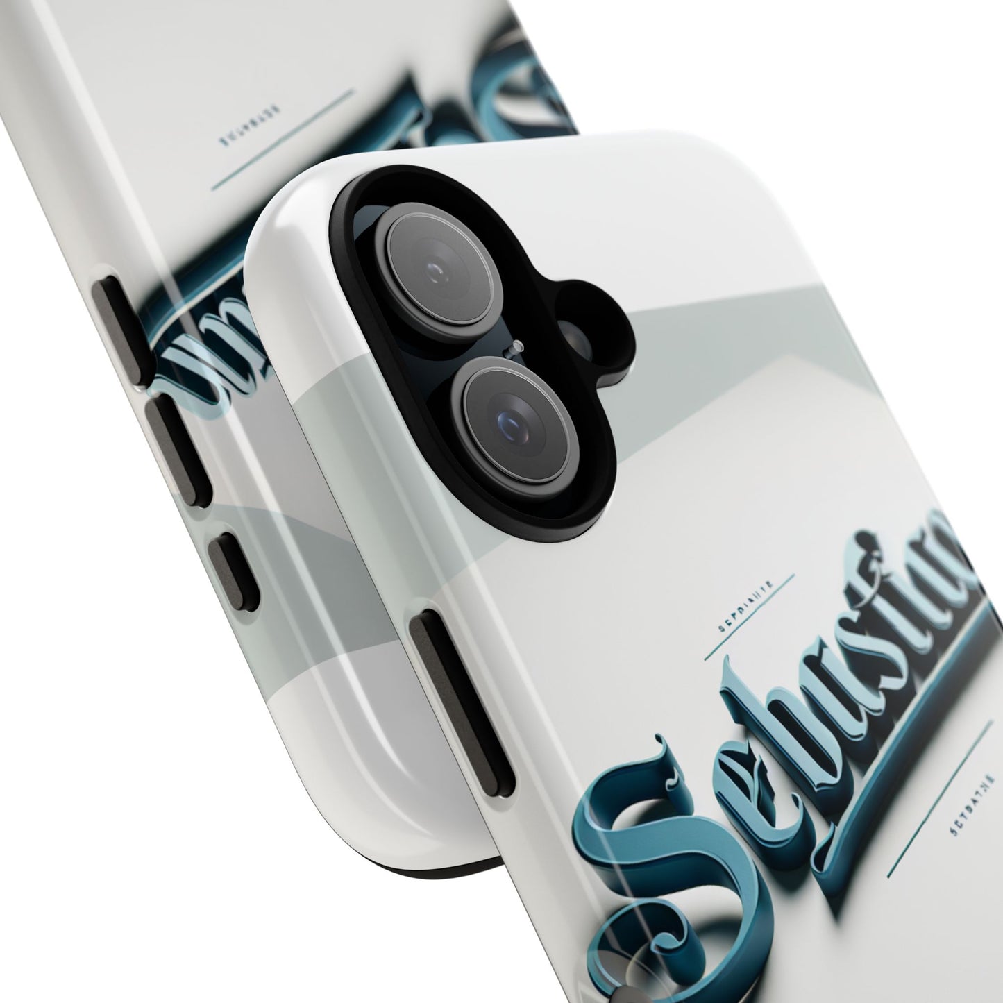 vibrant 3d wrap protective phone case in retro blue typography stylish accessory for self-expression compatible with iphone 13, 14, 15 & 16 – all models including pro, pro max & plus
