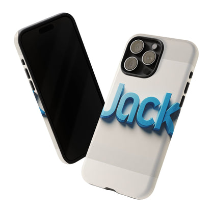 Name Jack Blue Anime Comic Style 3D Wrap Protective Phone Case for Men Women Shock Absorption Durable TPU Cover