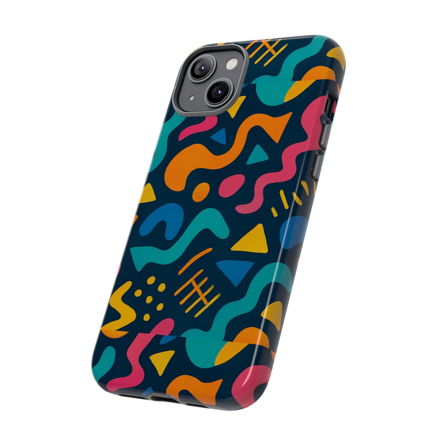 vibrant abstract protective phone case with bold 3d design for unique expression and stylish protection compatible with iphone 13, 14, 15 & 16 – all models including pro, pro max & plus