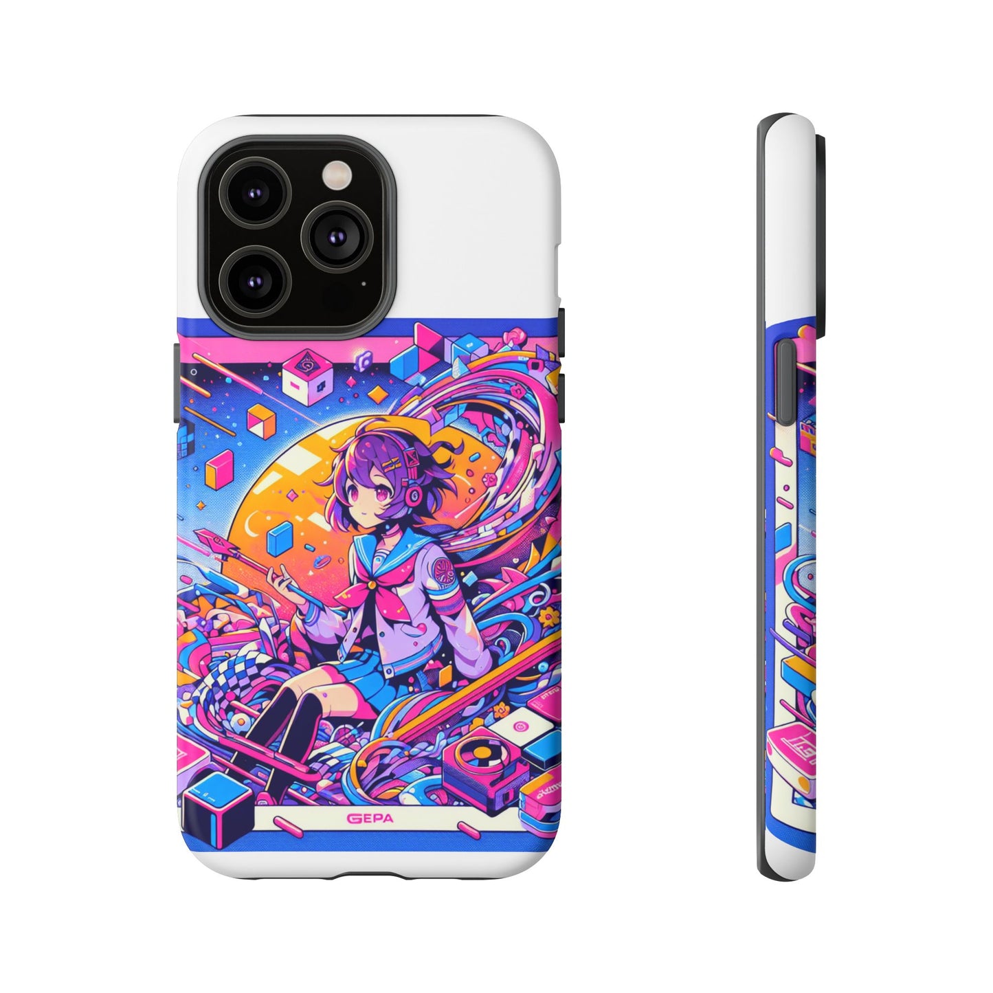 skibidi system update 3d wrap protective phone case for anime and comic fans, durable shock absorption, uv protected, glossy or matte finish