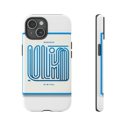 Vibrant 3D Wrap Phone Case in Blue Alphabet Design for Stylish Protection Compatible with iPhone 13, 14, 15 & 16 – All Models Including Pro, Pro Max & Plus