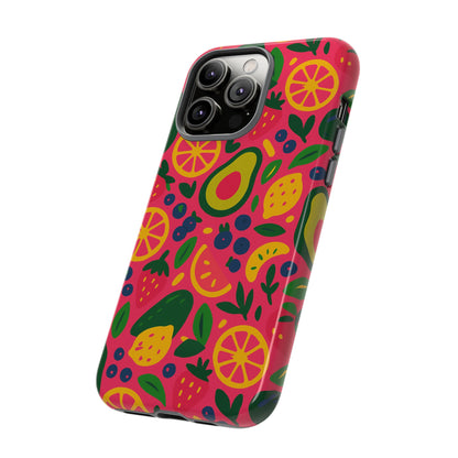 Vibrant 3D Fruit Pattern Protective Phone Case - Playful Accessory for Individuality and Stylish Protection Compatible with iPhone 13, 14, 15 & 16 – all models including Pro, Pro Max & Plus
