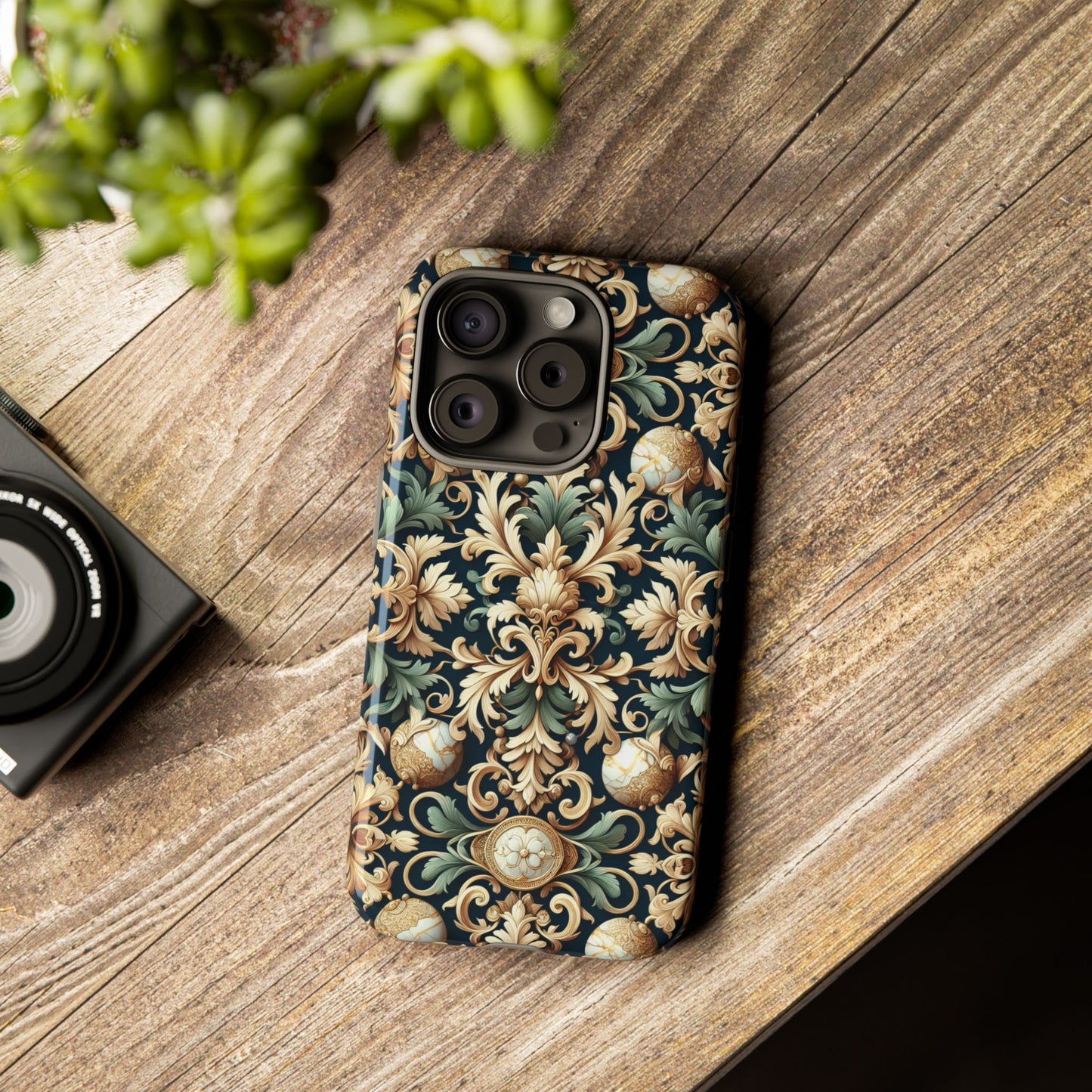 pattern image 7 vibrant 3d phone case for anime and comic fans with baroque style decorative design compatible with iphone 13, 14, 15 & 16 – all models including pro, pro max & plus