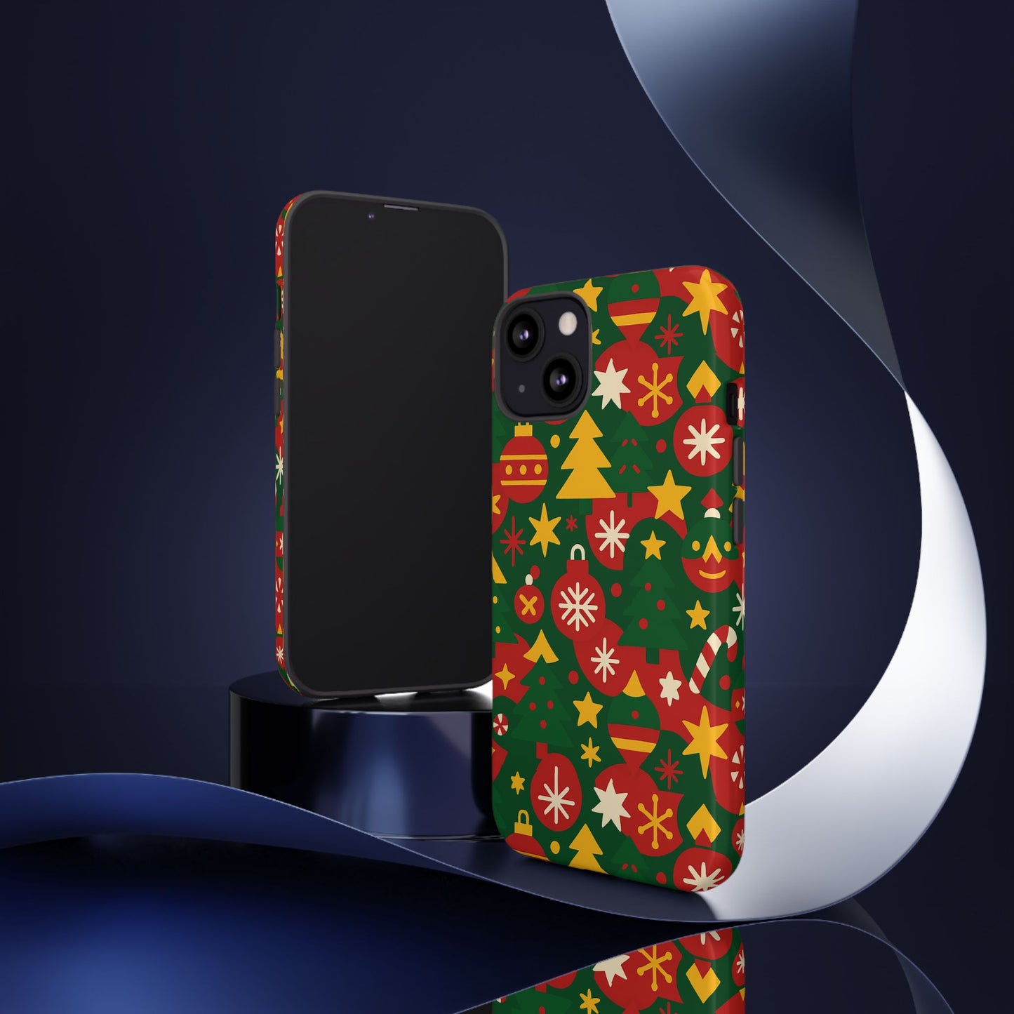 vibrant christmas phone case with festive 3d wrap design – colourful holiday protective cover compatible with iphone 13, 14, 15 & 16 – all models including pro, pro max & plus