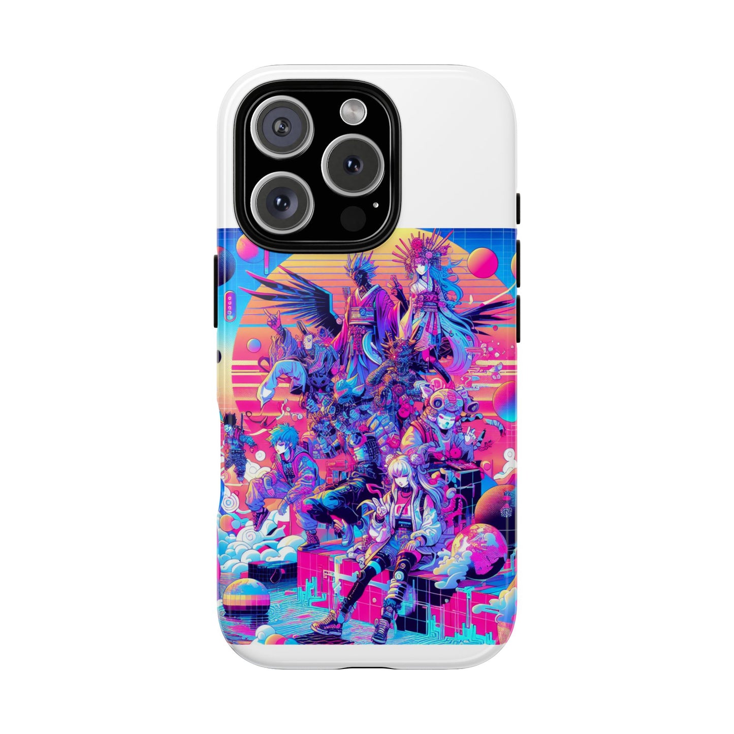 zero npc energy vibrant 3d protective phone case for anime lovers