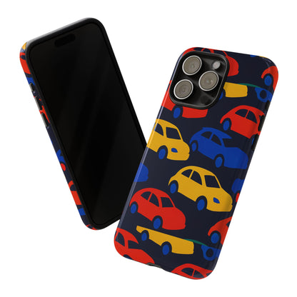 Multicolour 3D Car Design Protective Phone Case Stylish Accessory for Unique Expression Compatible with iPhone 13, 14, 15 & 16 – all models including Pro, Pro Max & Plus