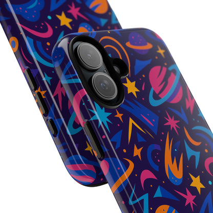 Multicolour 3D Wrap Protective Phone Case with Space Theme for Men and Women – Stylish Protection Accessory Compatible with iPhone 13, 14, 15 & 16 – All Models Including Pro, Pro Max & Plus