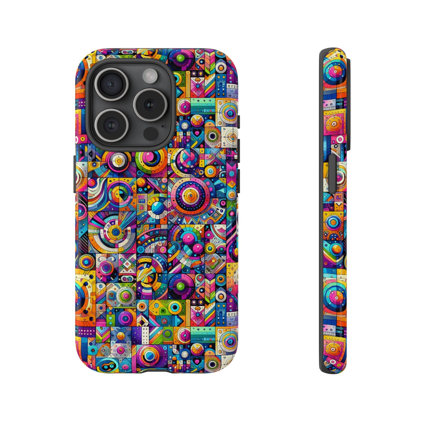 pattern image 3 vibrant shockproof phone case for anime and comic fans - stylish protection and colourful art finish – compatible with iphone 13, 14, 15 & 16 – all models including pro, pro max & plus