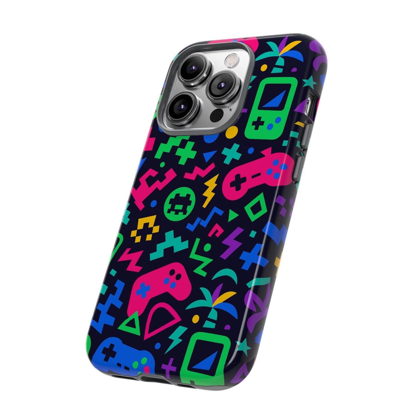 vibrant 3d gaming design protective phone case for creative expression and stylish protection, compatible with iphone 13, 14, 15 & 16 – all models including pro, pro max & plus