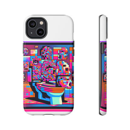 Toilet Head Big Brain 3D Wrap Protective Phone Case for Anime Lovers, Durable TPU Silicone, UV Protected, Stylish Gift for Birthdays and Holidays