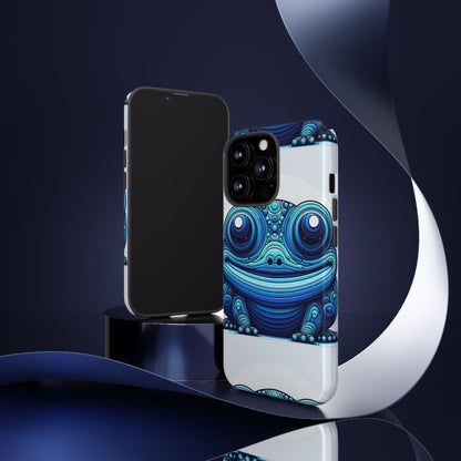 Cool Blue Animal Create 4 3D Wrap Protective Phone Case for Smartphones with Vibrant Animal Design and Shock Absorption