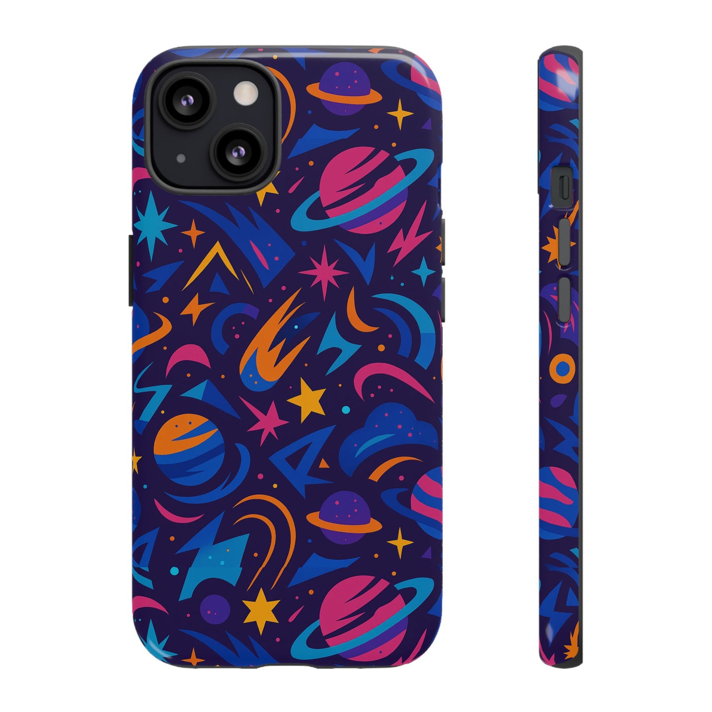 multicolour 3d wrap protective phone case with space theme for men and women – stylish protection accessory compatible with iphone 13, 14, 15 & 16 – all models including pro, pro max & plus