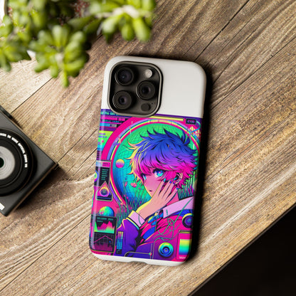 Touching Grass Weekly Vibrant Protective Phone Case for Smartphones, Retro Anime Design, Shock Absorbent TPU, UV Protected, Unique Gift for Tech Enthusiasts