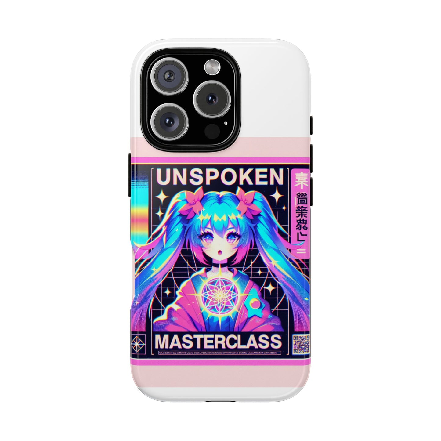 unspoken riz masterclass protective phone case, 3d wrap design, durable shock absorption, uv protected, ideal gift for anime and comic fans, glossy or matte finish