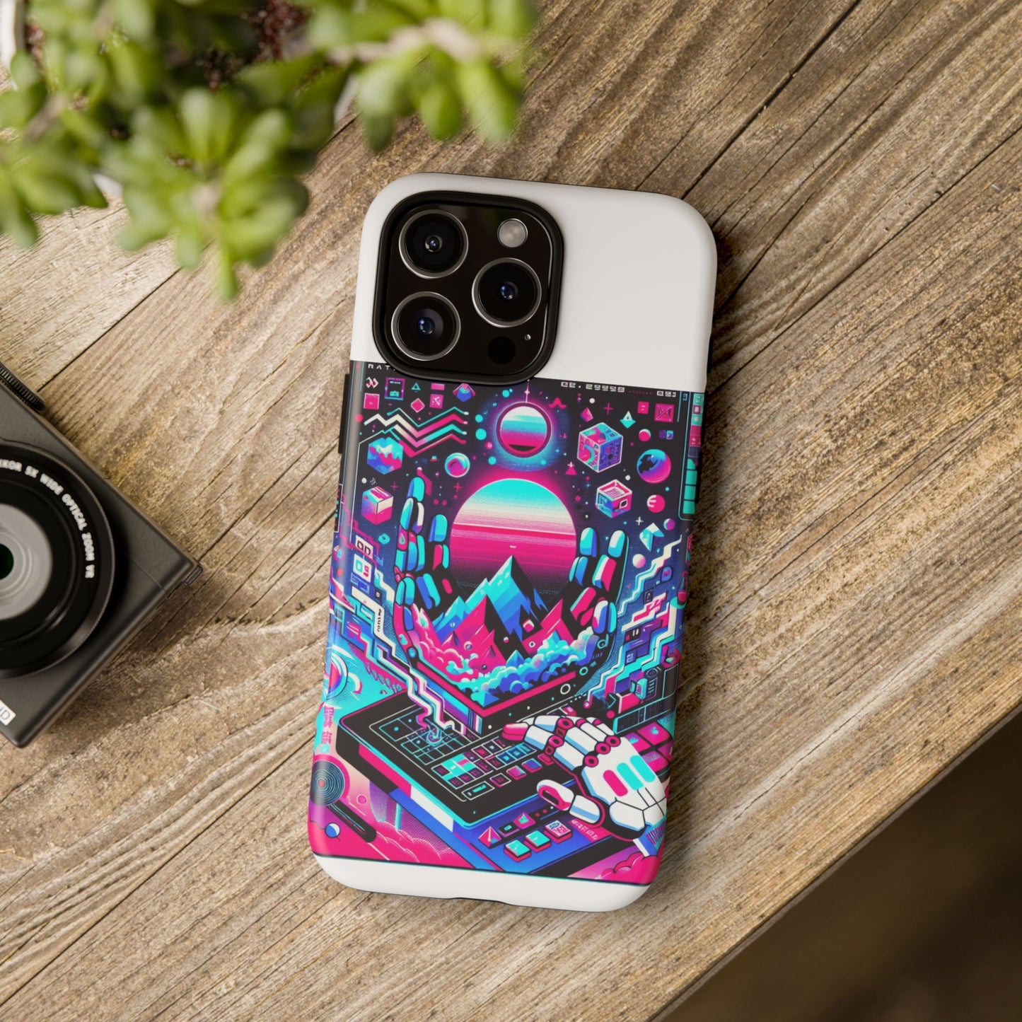 ratio-proof aura protective phone case with 3d wrap design, uv protection, and shock absorption for anime and comic culture fans