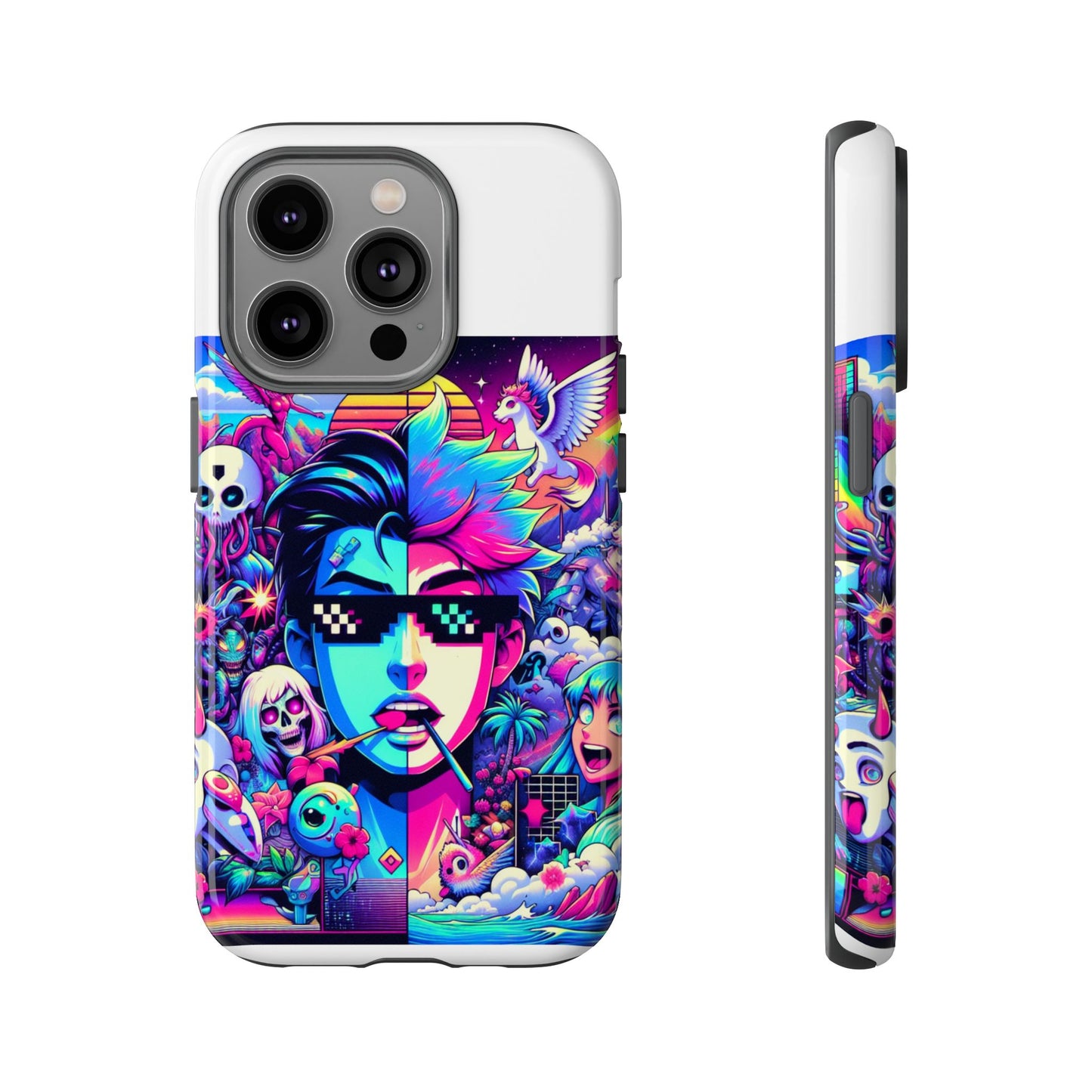 skibidi on sight protective phone case for anime lovers