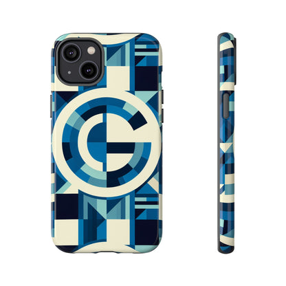 Letter Blue Alphabet G Phone Case with 3D Wrap and Shock Absorption for Kids and Teens Stylish Protective Cover for Smartphones