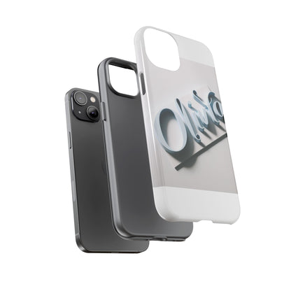 Vibrant 3D Blue Name Phone Case for Stylish Protection – Unique Accessory for Self-Expression Compatible with iPhone 13, 14, 15 & 16 – all models including Pro, Pro Max & Plus