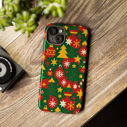 Vibrant Christmas Phone Case with Festive 3D Wrap Design – Colourful Holiday Protective Cover Compatible with iPhone 13, 14, 15 & 16 – All Models Including Pro, Pro Max & Plus