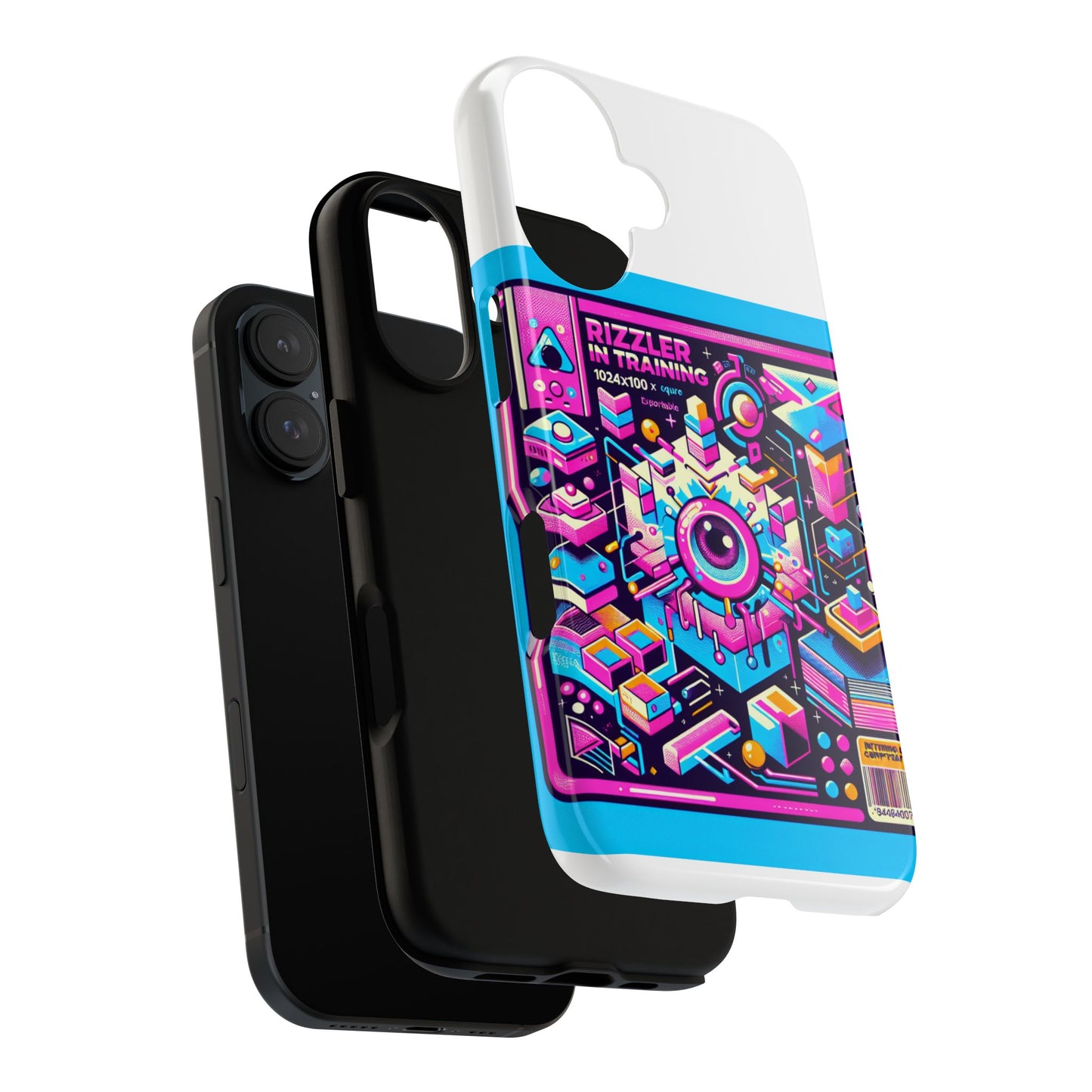 rizzler in training 3d wrap protective phone case for anime lovers