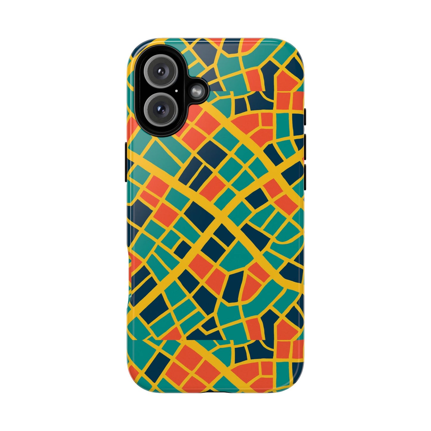 multicolour geometric 3d wrap protective phone case stylish accessory for men and women vibrant design ideal for unique expression compatible with iphone 13, 14, 15 & 16 – all models including pro, pro max & plus