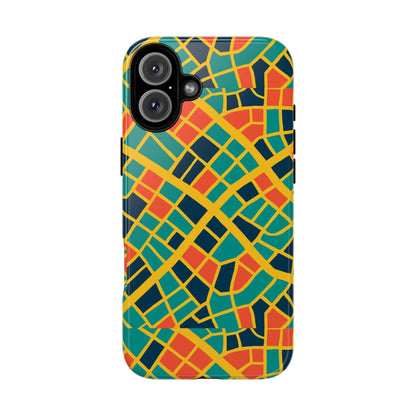 Multicolour Geometric 3D Wrap Protective Phone Case Stylish Accessory for Men and Women Vibrant Design Ideal for Unique Expression Compatible with iPhone 13, 14, 15 & 16 – all models including Pro, Pro Max & Plus