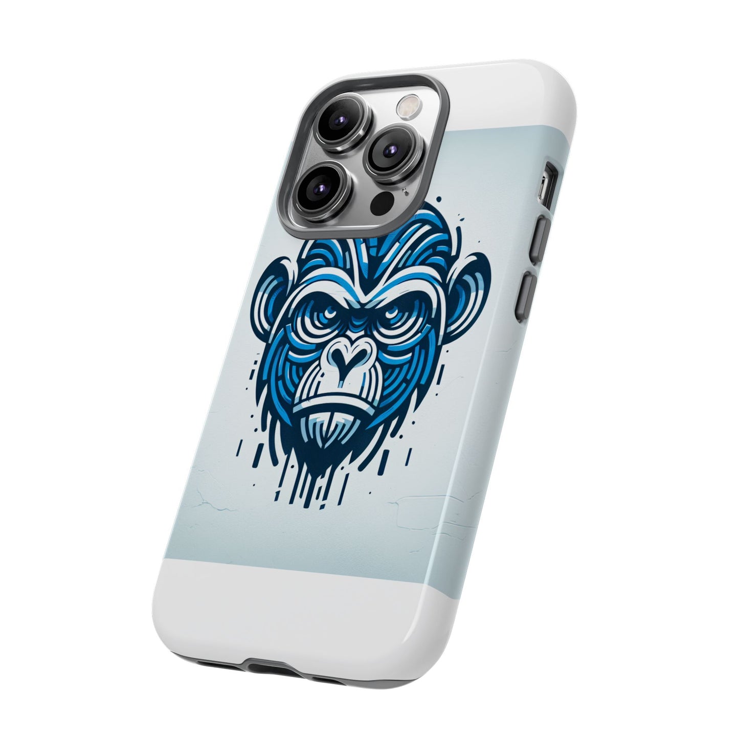 vibrant 3d gorilla design protective phone case for unique style and stylish protection compatible with iphone 13, 14, 15 & 16 – all models including pro, pro max & plus