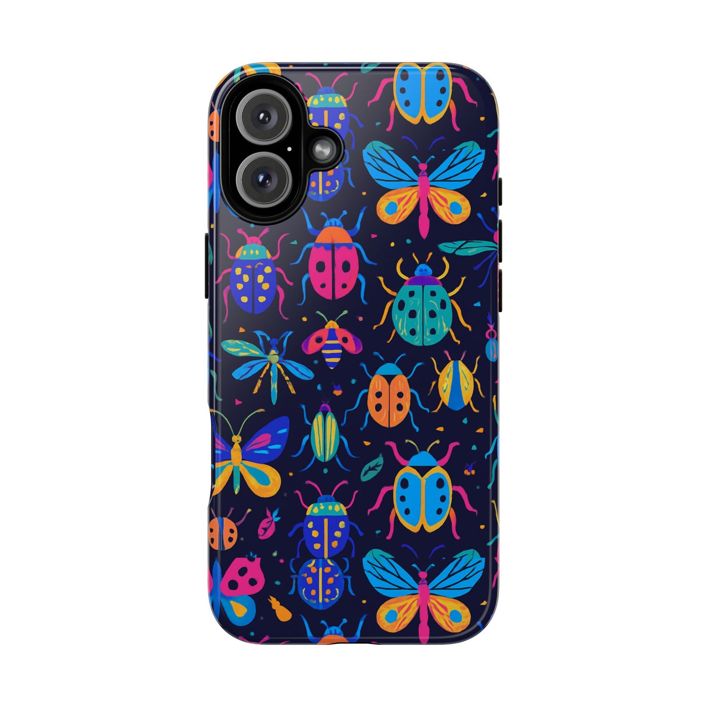 vibrant 3d insect design phone case for stylish protection and unique aesthetic compatible with iphone 13, 14, 15 & 16 – all models including pro, pro max & plus