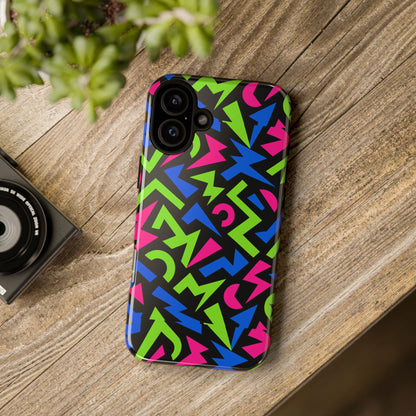 Y2K Multicolour 4 Protective Phone Case with 3D Design – Stylish Protection for Unisex Smartphones Compatible with iPhone 13, 14, 15 & 16 – All Models Including Pro, Pro Max & Plus